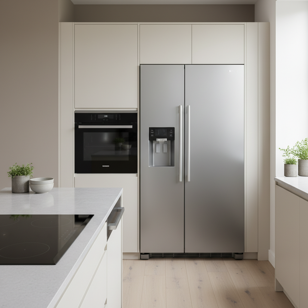 Set of modern kitchen appliances